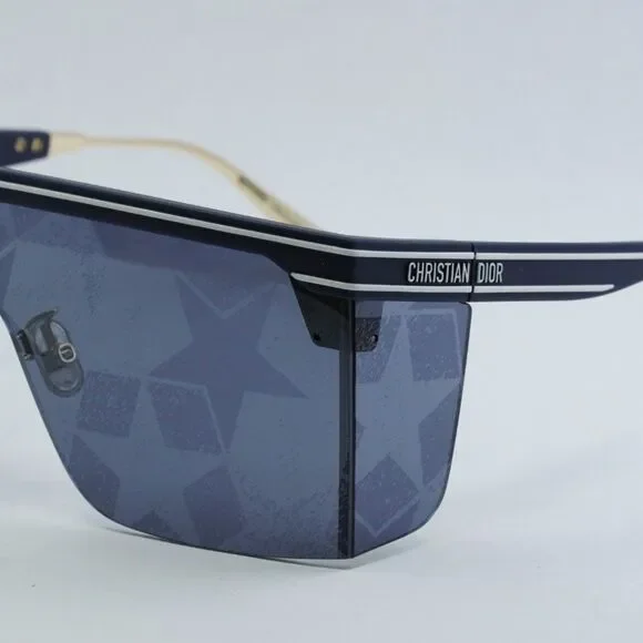 NEW DIOR DIORCLUB M1U 31B7 GOLD BLUE SUNGLASSES - Picture 5 of 13